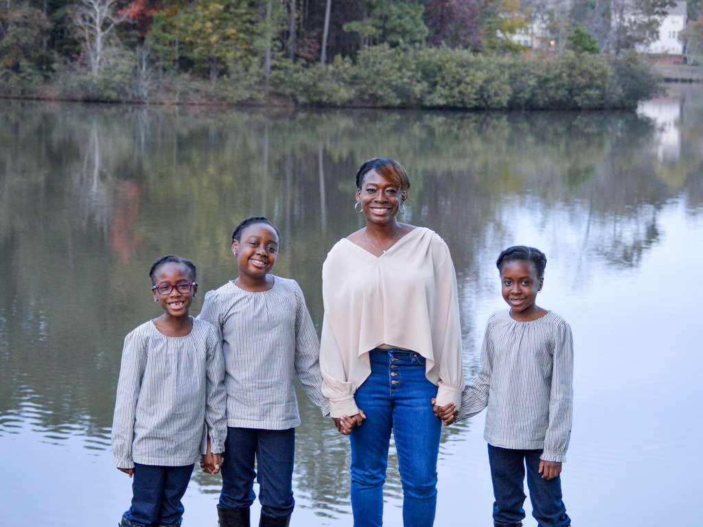 Nakia and her 3 daughters